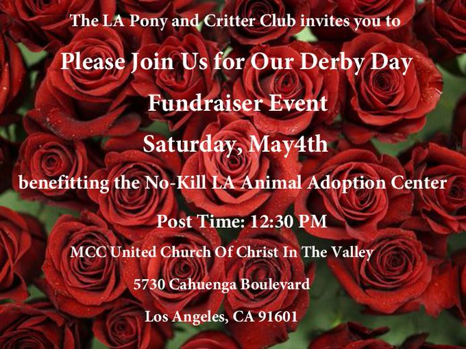 This Saturday is Derby Day!  Best in Show Pony and Best in Show Puppy/Critter win TWO (2) VIP Package