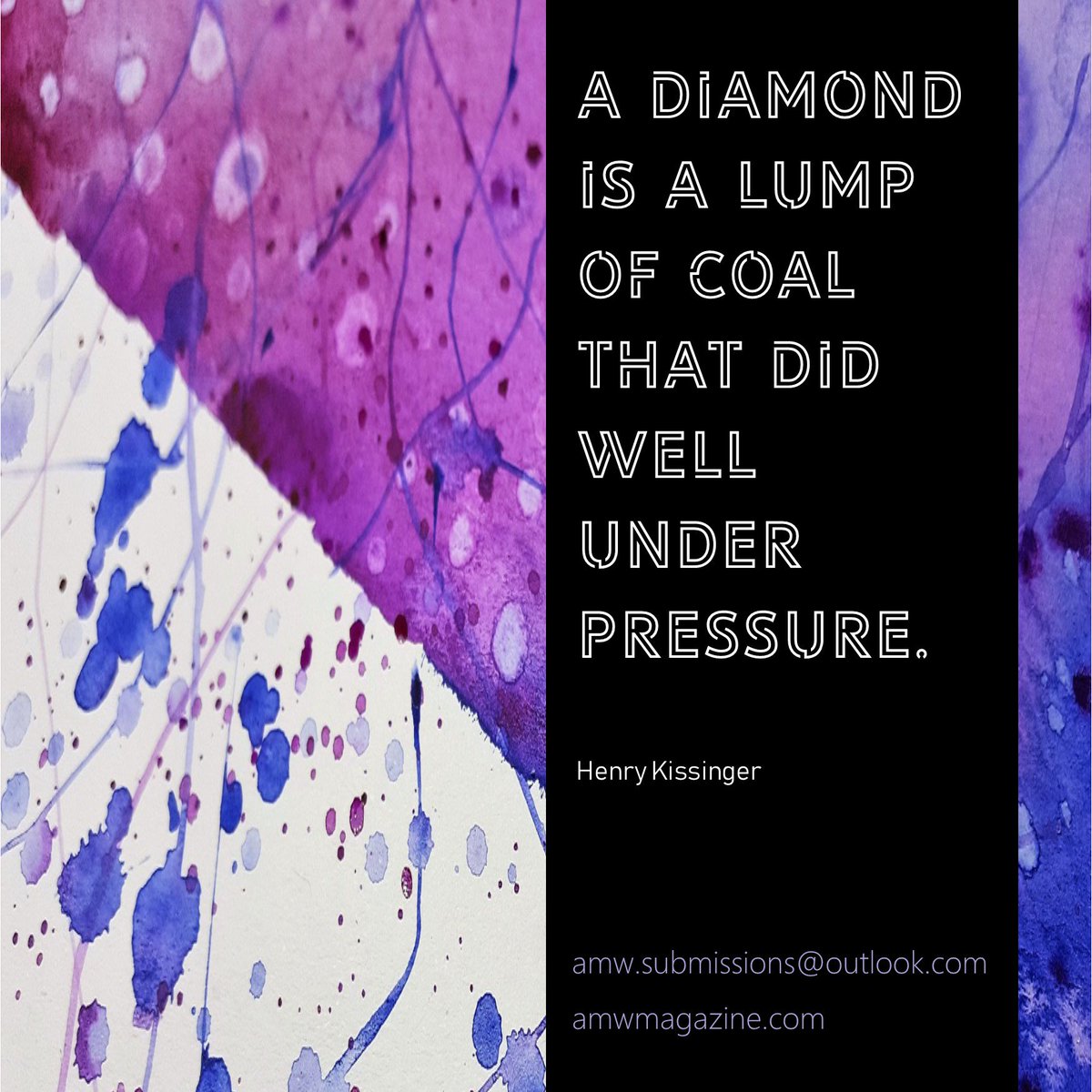 Our submissions deadline for AMW.3 / The LOST.FOUND Issue closes at midnight. To give yourself a chance of having your story published, you know what you need to do...

amwmagazine.com

#fiction #nonfiction #memoir #flash #DeadlineDay #writing