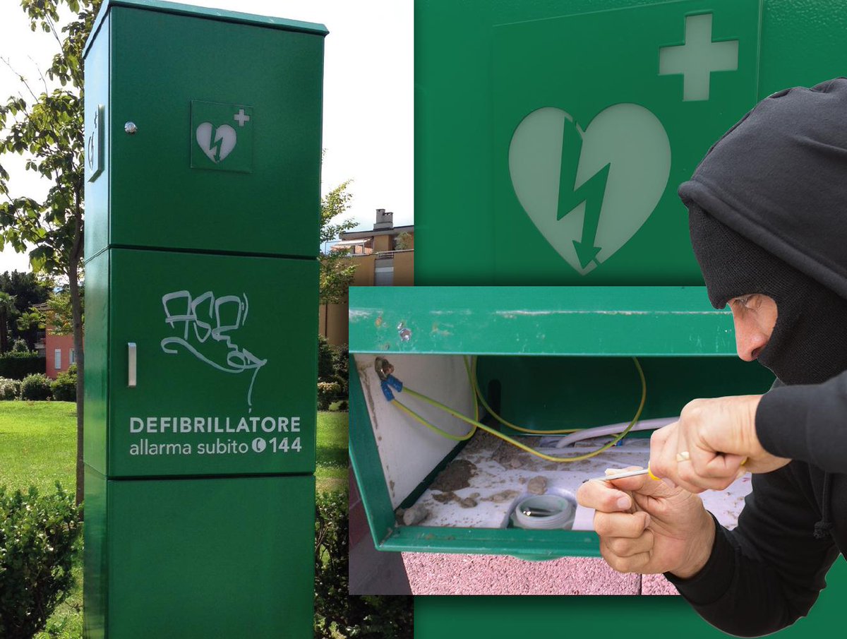 ticinocuore's tweet photo. I #defibrillatori pubblici sono oggetto di vandalismo? Fortunatamente tutti hanno compreso il valore vitale degli apparecchi e in 4 anni i danni ai defibrillatori sono stati solo 3. Merito della campagna di sensibilizzazione e dei corsi #blsdae?
https://t.co/xBrjLCWgm2 https://t.co/UFkWjGhsSa