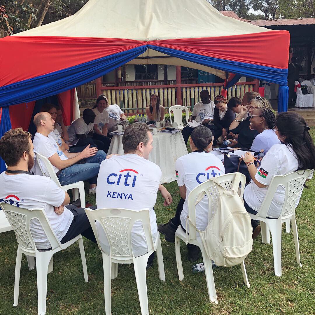 SilviaBoschett1's tweet photo. Nakuru pitches are completed! Our panelists consisting in @Citi seniors and #CitiVolunteers will now deliberate over how loans will be distribute to the #entrepreneurs  we have been working during the last four weeks of #VolunteerAfrica program https://t.co/z4hHv9Oesu
