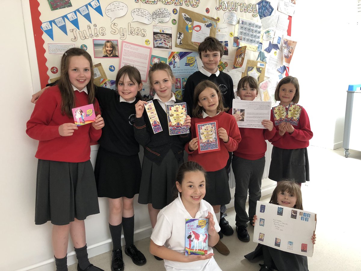 Kininmps's tweet photo. Thank you so much @juliesykesbooks for this months book recommendation. We are looking forward to reading A Pinch of Magic @MHarrison13 Mrs Mac has already read it...she thinks weโll love it too! @bookpenpals #KIMreading #welovetoread https://t.co/7U5KEuK5Io