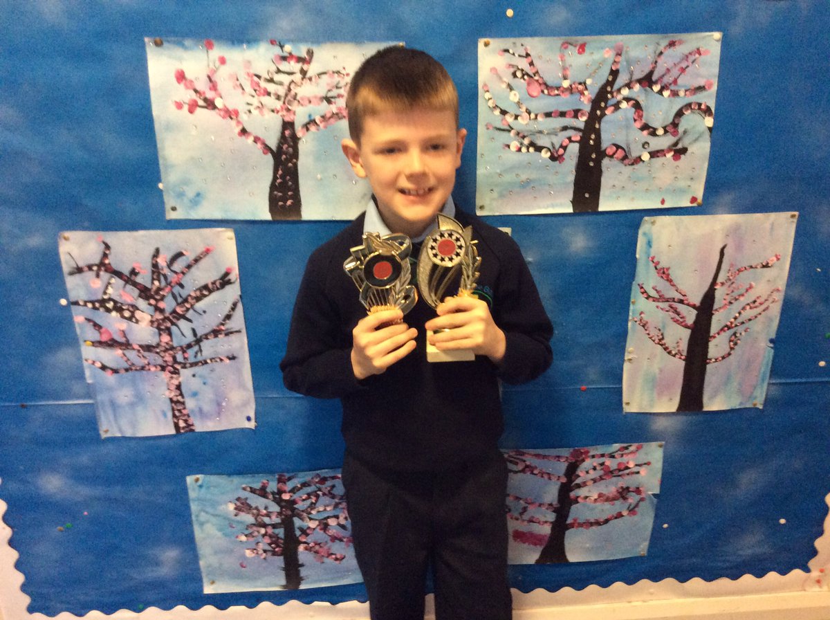 SJBPS11's tweet image. Conor P4JQ brought in his basketball trophies. What a sporting superstar.
