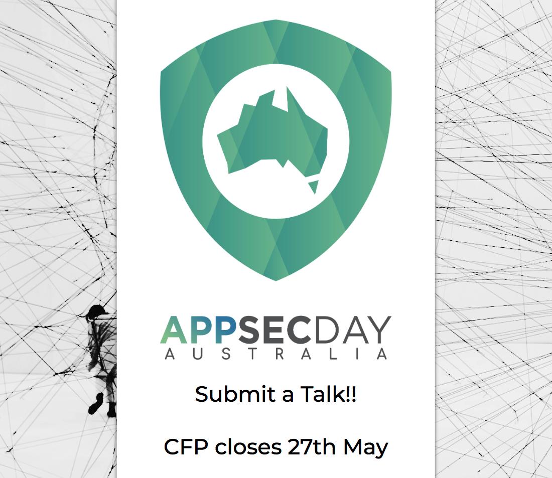 We need your help! <a href="/owasp/">OWASP® Foundation</a> #appsecday’s Call for Papers (CFP) is now open!!!!! You have less than 4 weeks to get your talks submitted (closes on the 27th of May). Checkout the focus areas and get submitting. appsecday.io/cfp/