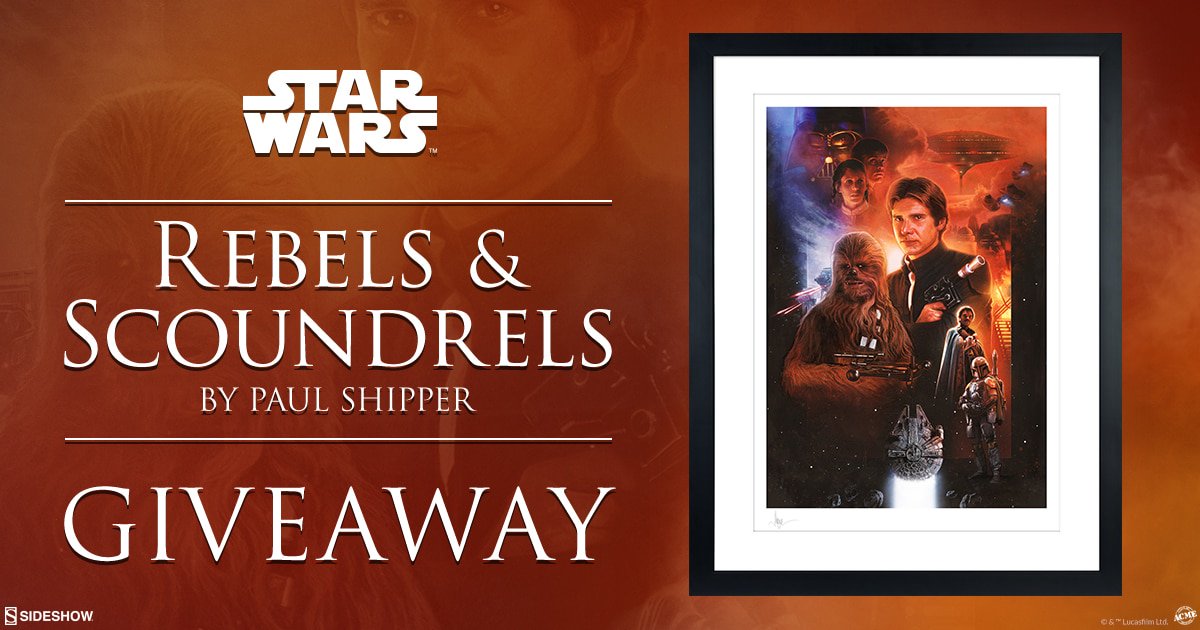 TheGeekPages's tweet image. Win a Han Solo &amp;amp; Chewy fine art print from Sideshow Collectibles! Enter before 10am PDT 5/3 to win! qoo.ly/x3dyc  #starwars #HanSolo #Chewbacca #giveaway #goodluck