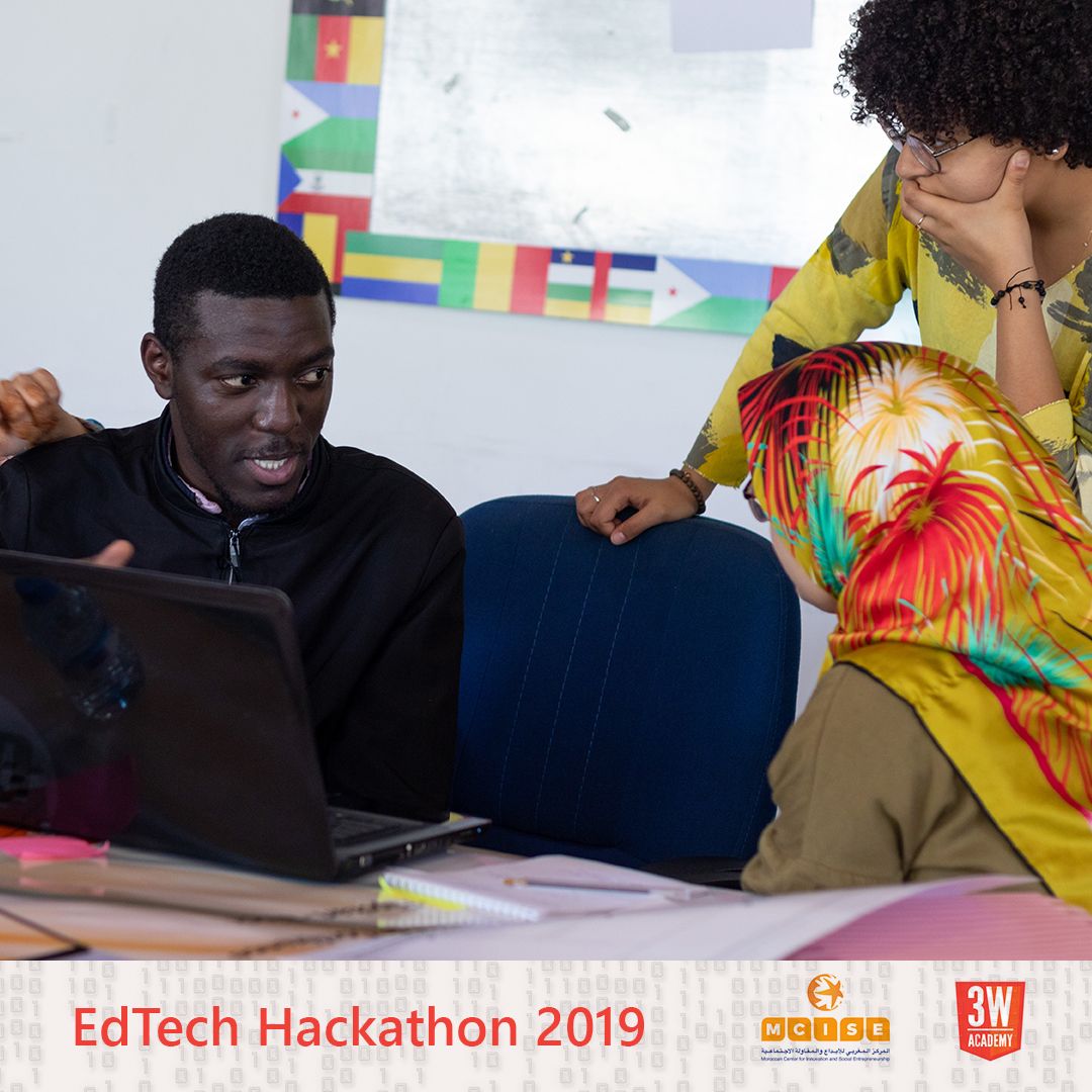 3WAcademyMaroc's tweet photo. #EdTechHackathon19
Les participants travaillent sur des solutions technologiques pour résoudre les problèmes du système éducatif marocain.
#MakeEducationGreatAgain https://t.co/7hfuVmhOLo