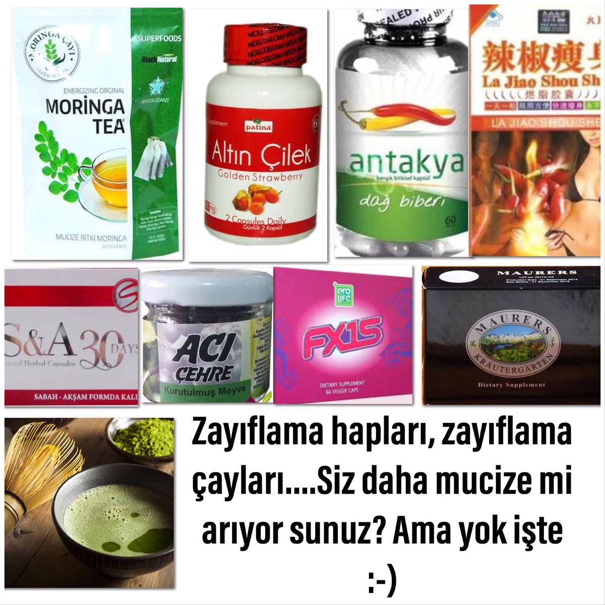 dogaltedavi's tweet photo. Daha niceleri ya yasaklandı ya da üretimden kalktı. Zayıflama ürünlerinin çoğu ya kimyasal içerikli ya da bağırsakları fazla çalıştırıp su attırıcı özellikte. #moringa #fx15 #teffçayı #matcha #matchaçayı #zayıflamakistiyorum #moringaçayı #zayıflamahapı #kiloveremiyorum https://t.co/WFeO2EsAzc