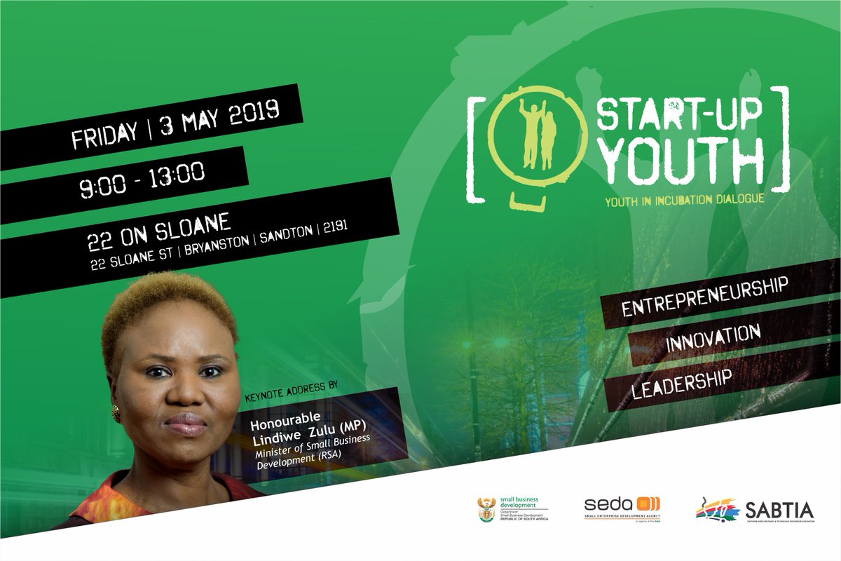 SABTIA_Org's tweet photo. @Seda_dsbd , in collaboration with @SABTIA_Org , will host a Youth Dialogue on “Igniting Growth and Access to Markets through Business Incubation”.
RSVP: https://t.co/H926pwiAmo

#Incubatin #Business #Youth #Dialog https://t.co/c7EnW8YDxh