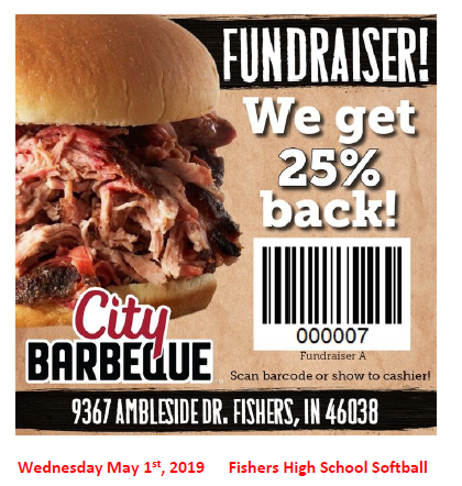 FHSTigerONE's tweet photo. @2016fhssoftball is having a Dine to Donate May 1 at City Barbecue!  Grab some grub and support your fellow FHS team! @FHSTigers https://t.co/Oz9xFojqHJ