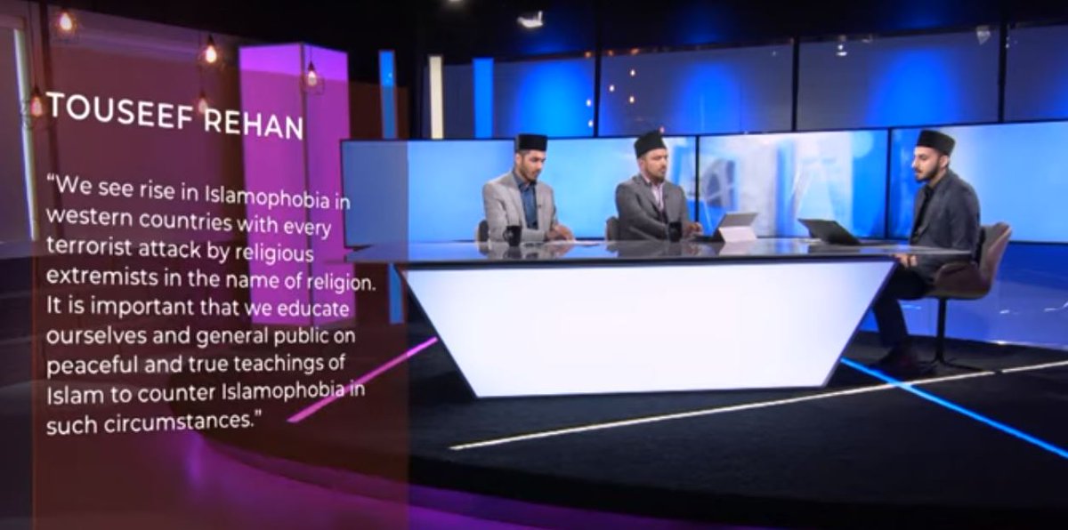 Thank you very much 'Beacon of Truth' a production of MTA Canada studios for showing my tweet during the episode on Islamophobia.

#Islam #Ahmadiyya #Islamophobia #IslamophobiaDefined #BeaconofTruth #BeaconMTA #JoinTheConversation