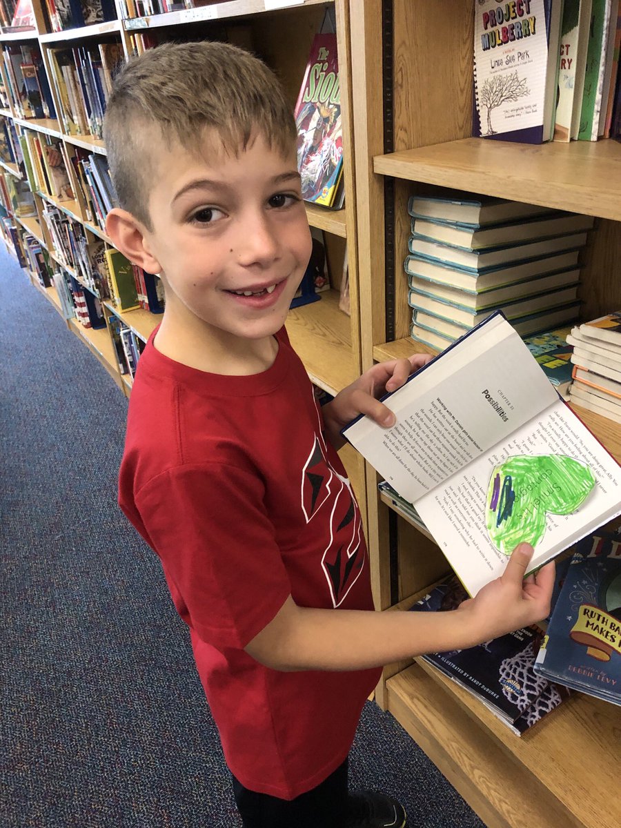 GailKomarek's tweet photo. @KristenClark25 Learning about Pura Belpre. Reading Planting stories. Making #kindnessnotes and hiding them in books for Windsor students to find.@WindsorWildcats @Windsor_PTA https://t.co/vm6BYfnWc1