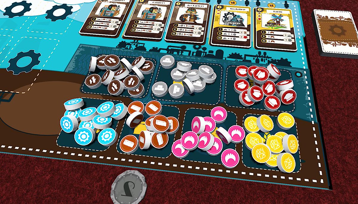 Because so many people use Tabletop Simulator I decided to bring Rusty Industry into TTS. I really like the look of the premium components on the board. Unfortunately I couldn't find a way for uploading the coins correctly so I need to make 3D models of them...