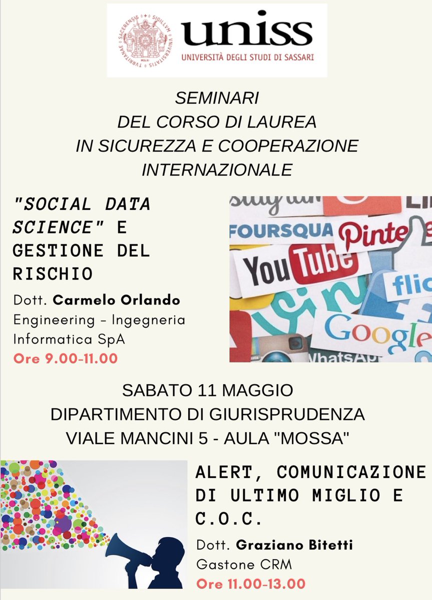 gbitetti's tweet image. Facciamo il punto! Sabato 11 maggio 2019, la tecnologia e l'esperienza della nostra azienda sarà oggetto di studio e di confronto, in questo importante evento organizzato dall'Università degli Studi di Sassari.