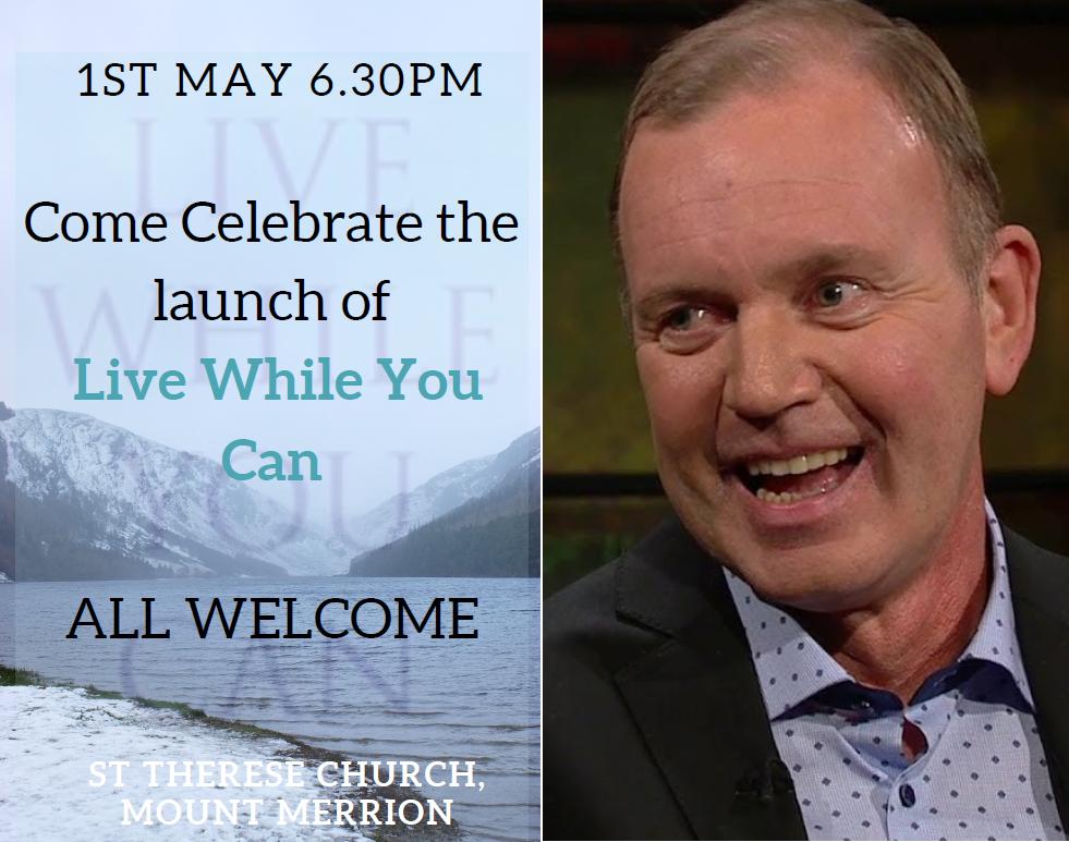 walkwhileyoucan's tweet photo. Excitement is building! Make sure to join us tomorrow night for Fr. Tony Coote's #LiveWhileYouCan book launch in the Church of St Therese in Mount Merrion, Co Dublin at 6.30pm. Books will be available from @DubrayBooks with 10% of proceeds going to @IMNDA. All welcome! #WWYC https://t.co/Sae7nY7Lyt