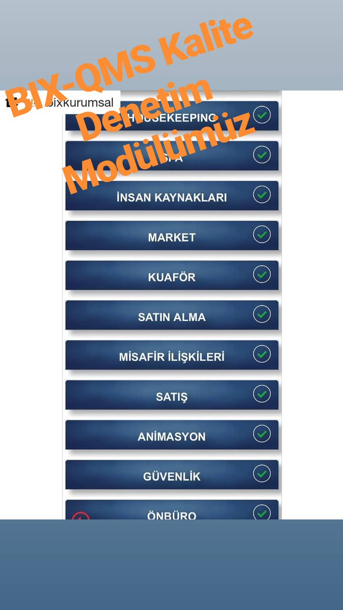 BIX-QMS Kalite Denetim Modülümüz ile sertifikalı işletmelerin yanındayız.