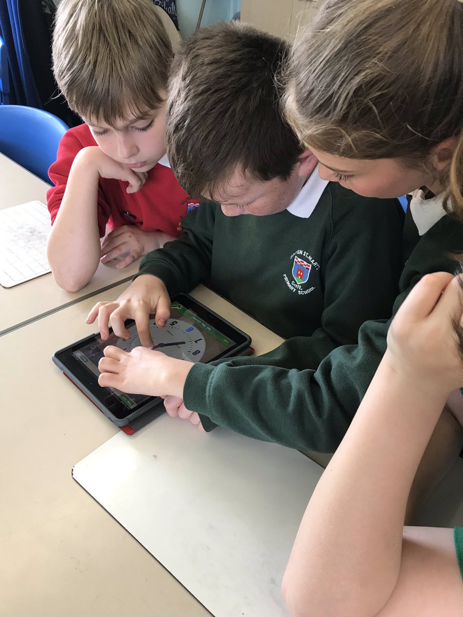 LRobinsonDSM's tweet photo. What time is it Mr. Wolf?! 🐕⏰ Quick time activity this morning in small revision groups. I love seeing the children work together to support each other. #Stoptheclock #Tellingthetime #Timechallenges #Timewordproblems #SATsrevision #Teamwork https://t.co/oGQYZZ9GRb