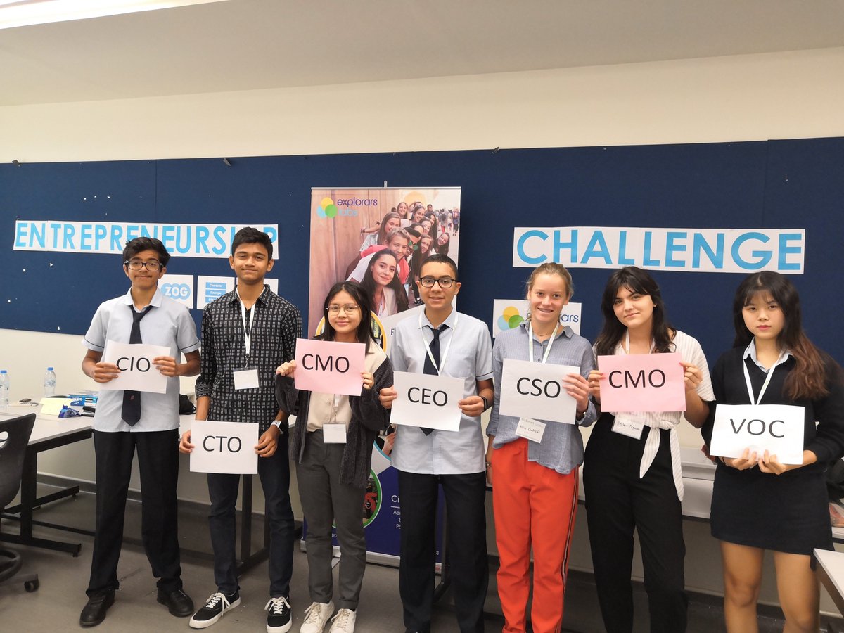 ExplorarsUAE's tweet photo. Think You Know What It Means to Be an Entrepreneur? Think Again.
At #CampBizSmart, we did see some amazing business ideas at #DAAWWW2019, but what's even better is seeing great potential, thought leadership and values that our Explorars demonstrated. 😄 #explorarslabs https://t.co/m2Fh8D4ici