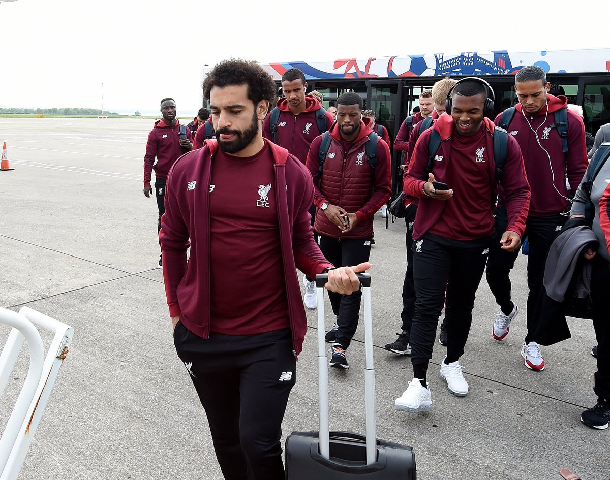 LFC's tweet photo. Next stop, Barcelona. ✈️ https://t.co/oJ5bYbz180