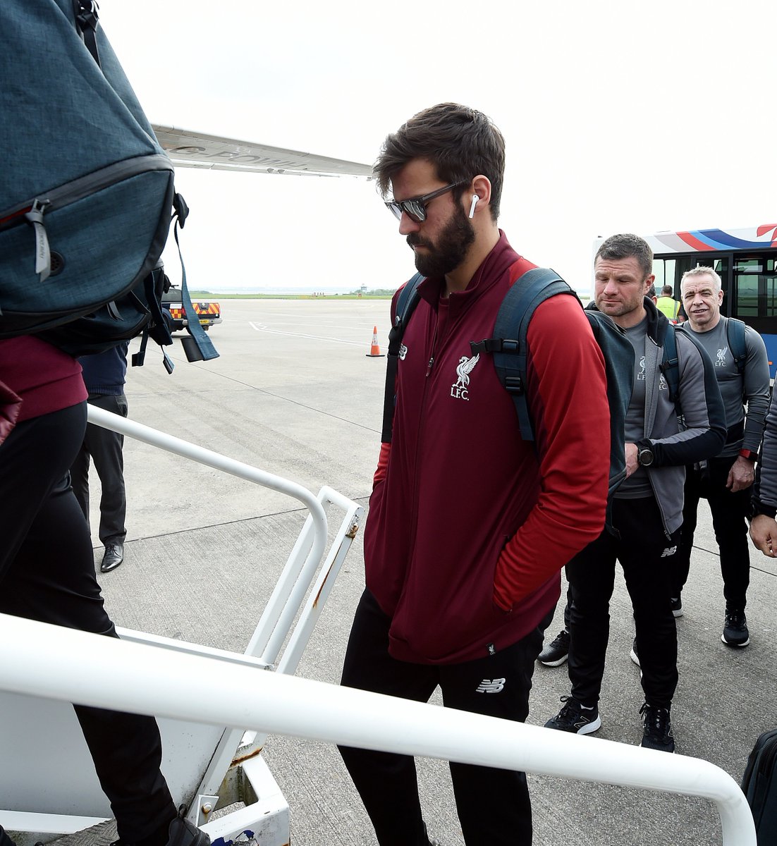 LFC's tweet photo. Next stop, Barcelona. ✈️ https://t.co/oJ5bYbz180