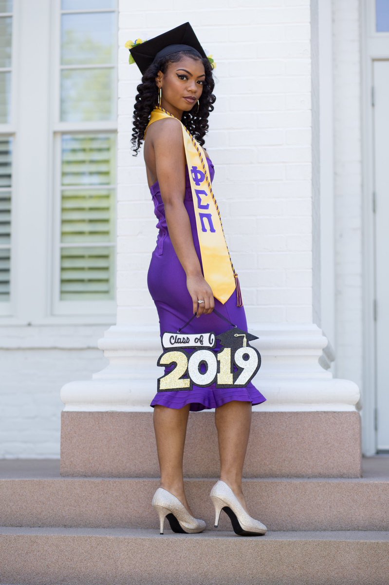 Though I may become accomplished in my life, I am mindful that I will FOREVER be a Pilgrim on my journey in Phi Sigma Pi 💜💛 📸: @rmoneyproductions #GammaGamma #blackgraduates #GSU19