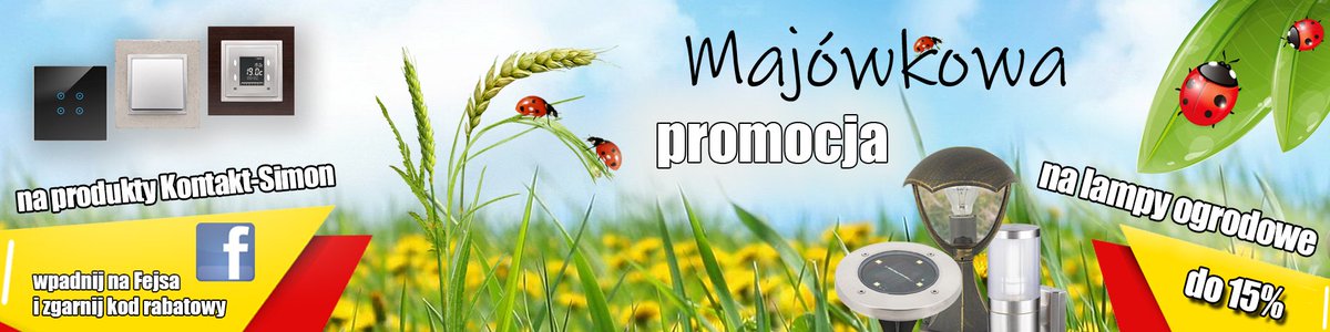 EdomusComPL's tweet photo. 🔥Majówka to idealny czas na remont -8️⃣% Kontakt-Simon na hasło: MAJÓWKA2019 🔥 oraz do 15% na lampy ogrodowe!
⏰Promocja obowiązuje od Czwartku 01.05 do Niedzieli 05.05
Sprawdź ofertę 🛒
https://t.co/PvhYrUTwTu
https://t.co/uQB1tHmT1o https://t.co/yjFX4BRsGI