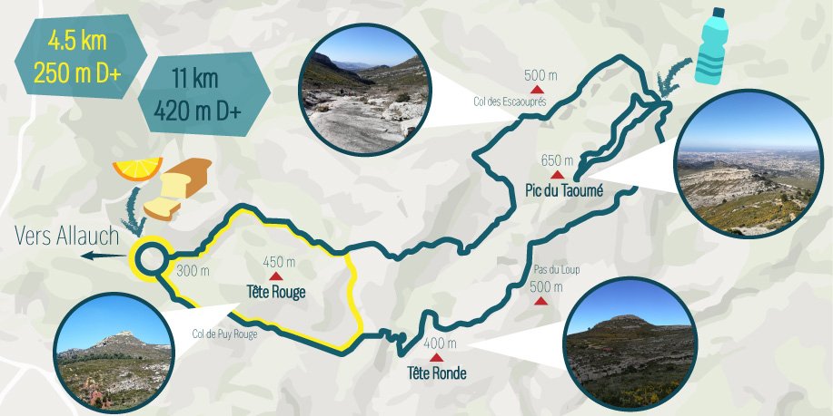 Pour cette 1ère édition du Trail Centrale Marseille, la team vous a tracé un super parcours ! 🏃‍♀️🏃‍♂️
Les plus motivés iront jusqu'au sommet du Taoumé ⛰️ (650 m)