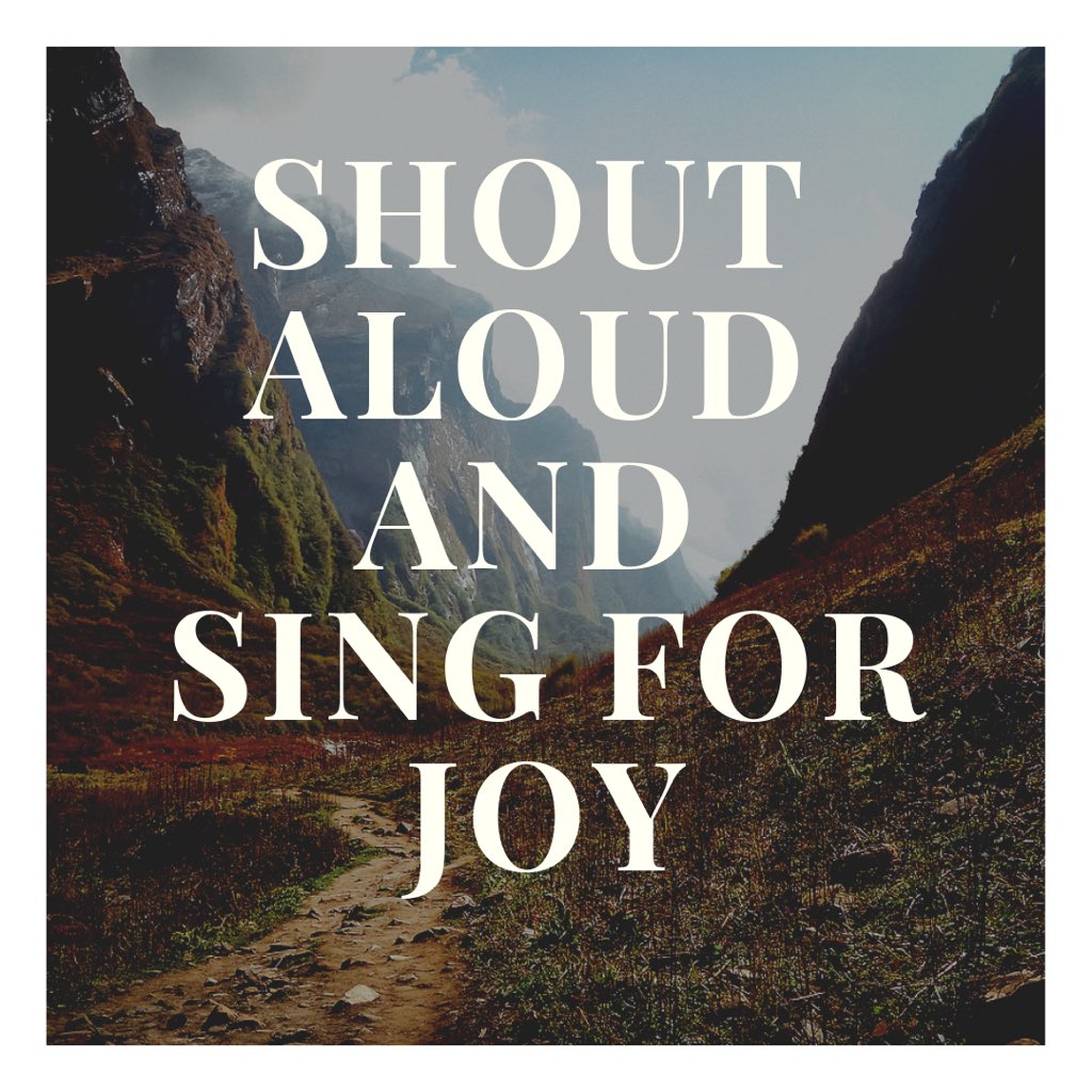 ilivebyjoy's tweet photo. “Shout aloud and sing for JOY, people of Zion, for great is the Holy One of Israel among you.” -Isaiah 12:6 https://t.co/rsF5EfLxzd