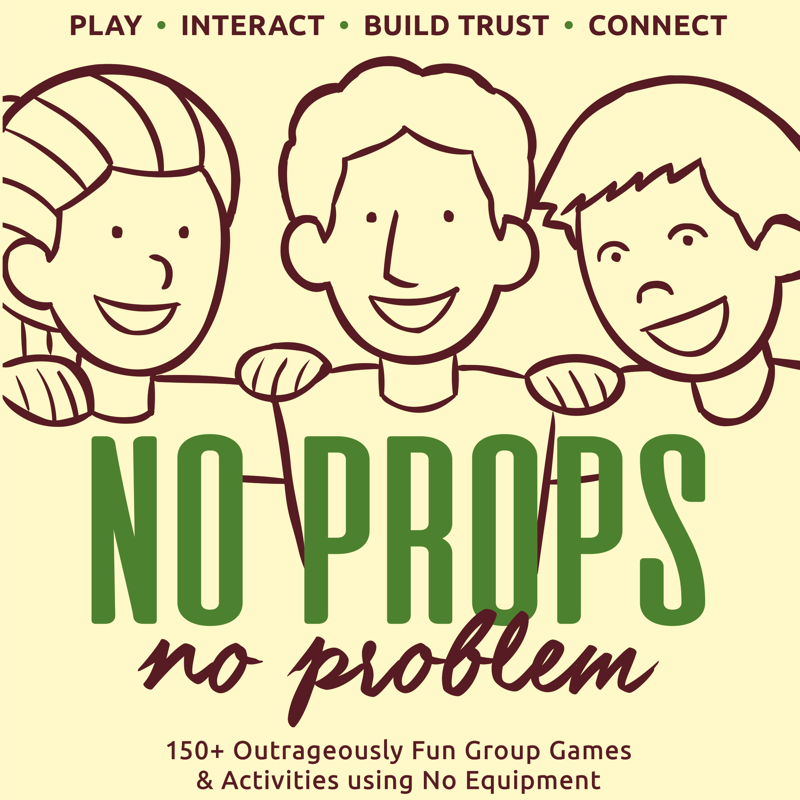 playmeo's tweet photo. Amazon Sale - No Props No Problem activity book - https://t.co/g8nUGm4JBD - Save $10 on my latest book featuring 150+ outrageously fun interactive group games &amp; activities. Limited Time Offer via Amazon. https://t.co/XFDPM1ai8C
