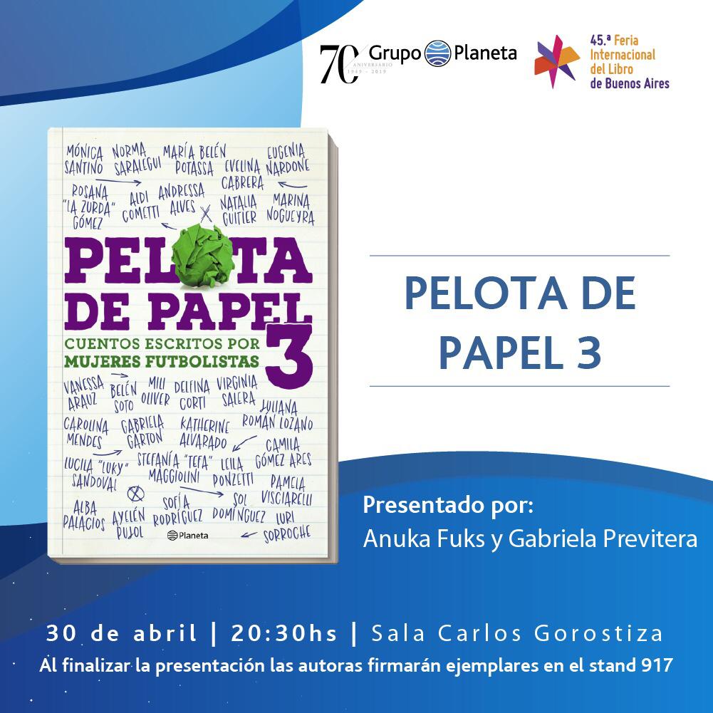 die_gonzalez10's tweet photo. HOY, Si el 12 sigue su marcha con normalidad, estaré en la @ferialibro para la presentación de @LibroPelota 3
#NosVemosAhi https://t.co/HARwoMXygj