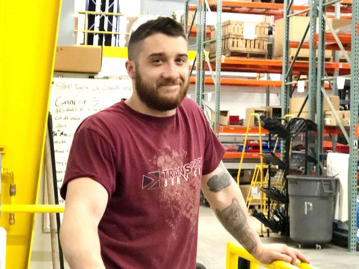 TransportSrvcs's tweet photo. For this week's #EmployeeSpotlight we sat down with one of our Service Technicians, Steven Davenport. #20QuestionsTuesday. Learn more about Steven at https://t.co/5bnPILgsOQ. https://t.co/97zmI5dD6D