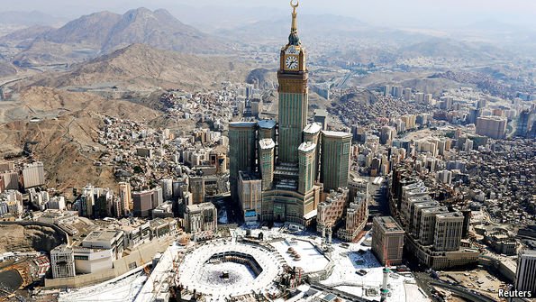 The great holy city of Mecca, has been transformed into a center of commercialism and moneymaking. Cultural monuments all over the city, precious monuments to the life of Mohammed are wiped out for globalist architecture, bland and soulless, blotting out the sacred city./3