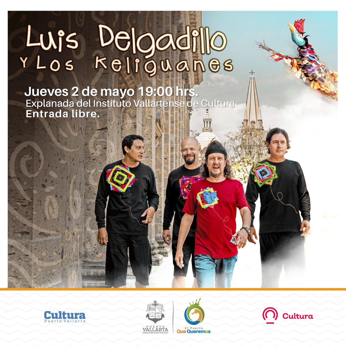 IVCultura's tweet photo. #FelizDíaDelNiño
¡Festejemos a los niños y las niñas! Con el espectáculo de Luis Delgadillo y Los Keliguanes. Un viaje musical donde niñas y niños jugarán, cantarán y bailarán. https://t.co/8shYFIR7A6