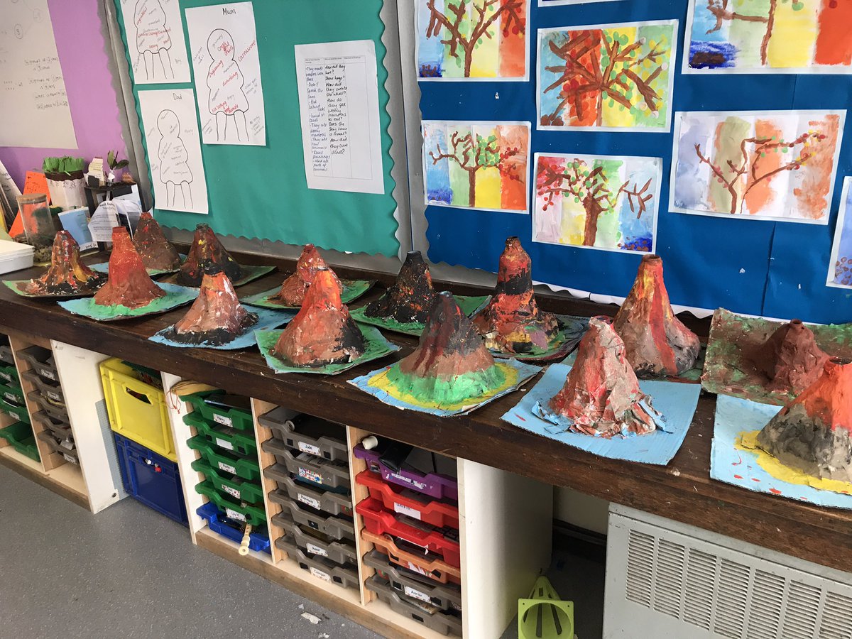Volcanoes looking great! Can’t wait to get them to erupt next week!