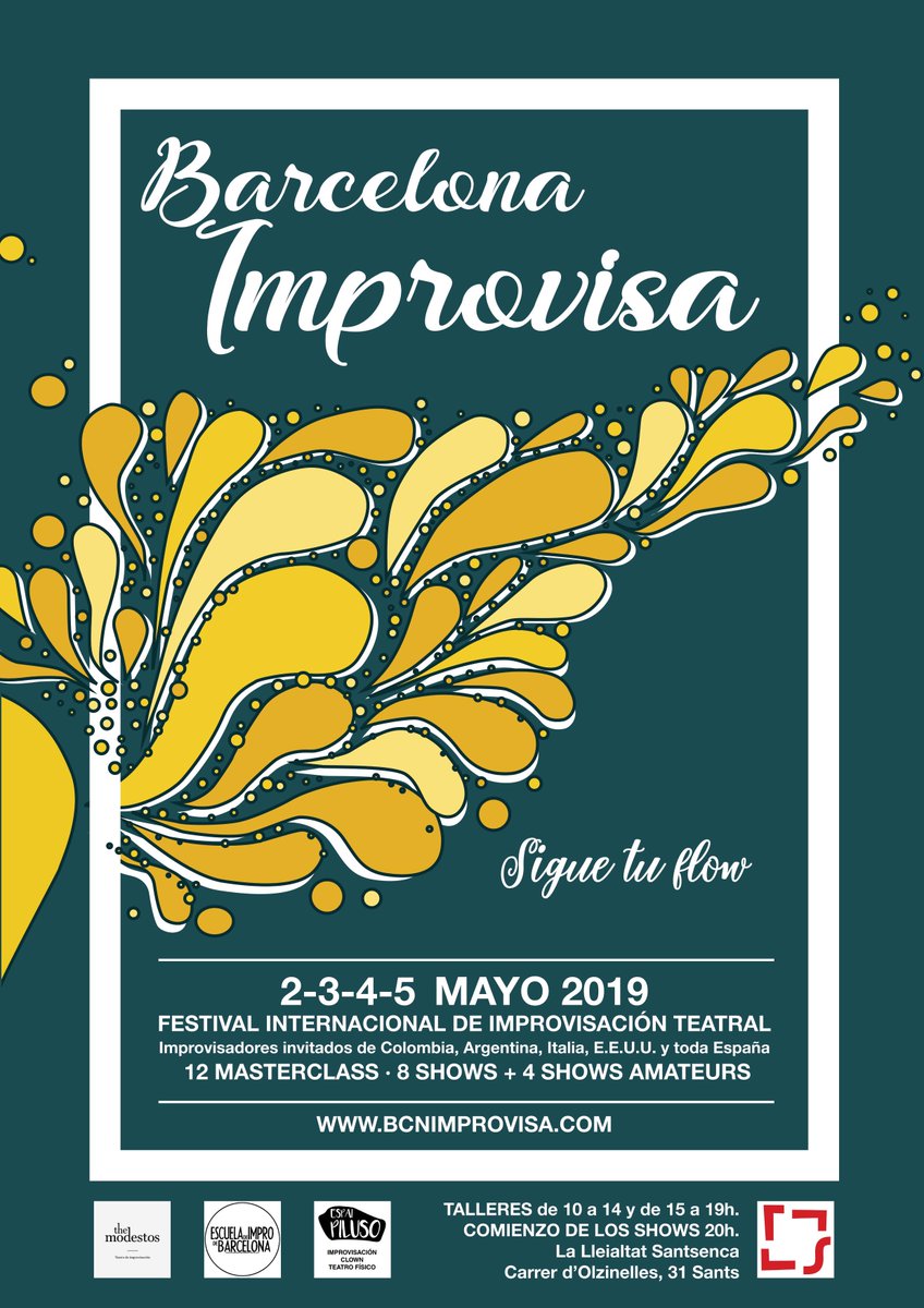 Lleialtat's tweet image. 🗯 Ep! De dijous a diumenge tenim la segona edició del #Festival Internacional #BarcelonaImprovisa a #laLleialtat! 4 dies dedicats a la #impro amb 12 masterclass, 8 shows professionals i 4 shows amateurs d&apos;artistes d&apos;arreu! Consulteu el programa i veniu! bcnimprovisa.com