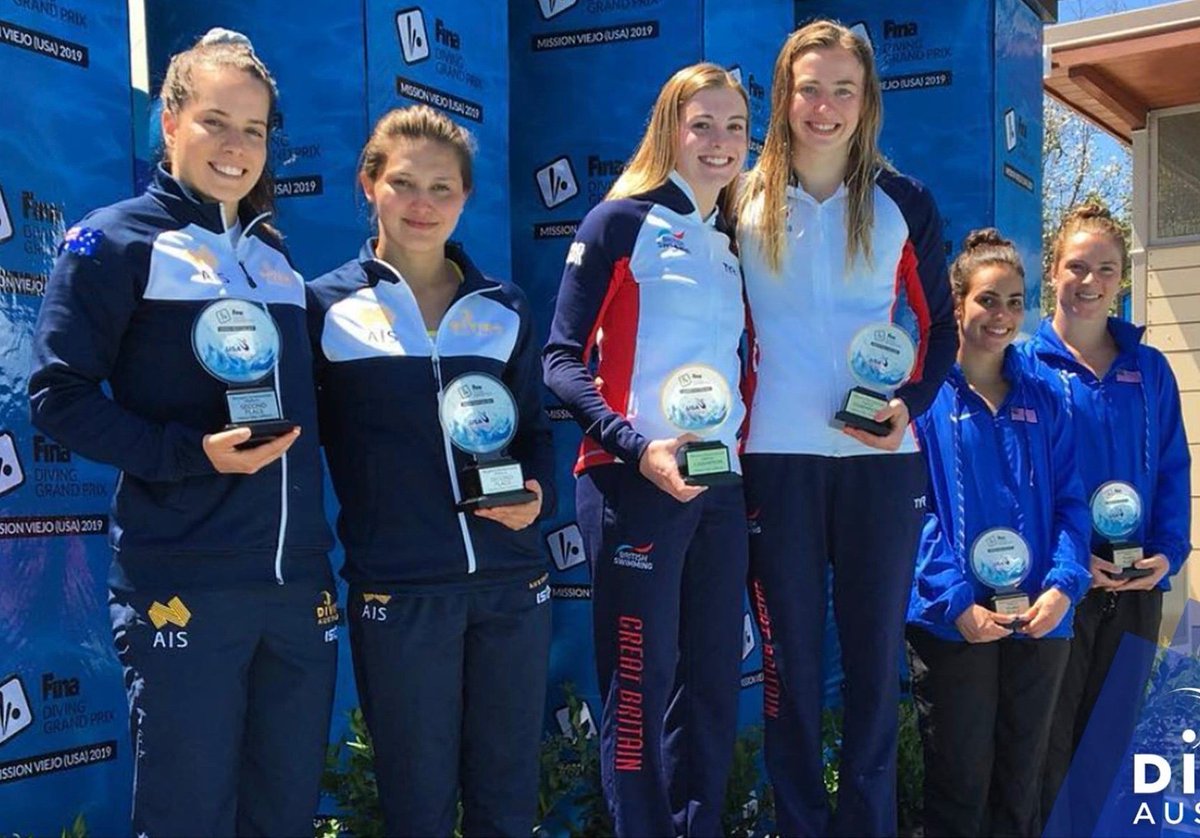 Athlete Update: Emily Martin (Middle left) attended two Senior Grand Prixs in Mission Viego, America and Calgary, Canada. In America, Emily and her partner won with a PB and beat several Olympic Synchro pairings from countries such as America, Mexico and Australia. #TeamBP🇳🇬