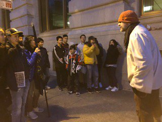 sjnycdsb's tweet photo. Our Grade 8s are enjoying their trip to Montreal. Here they are on their bike tour and  ghost walk. https://t.co/SoWR5zULUT