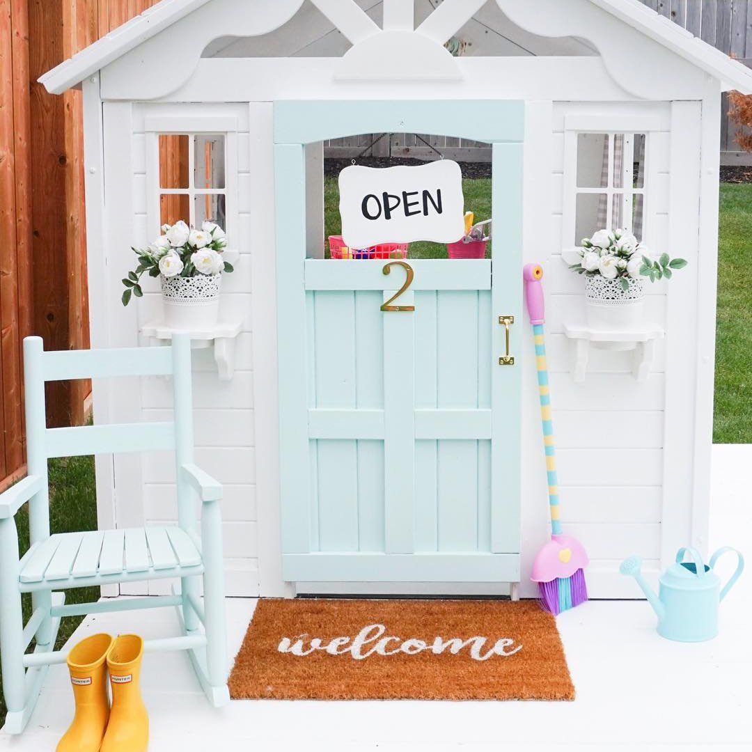 backyard discovery summer cottage wooden cedar playhouse