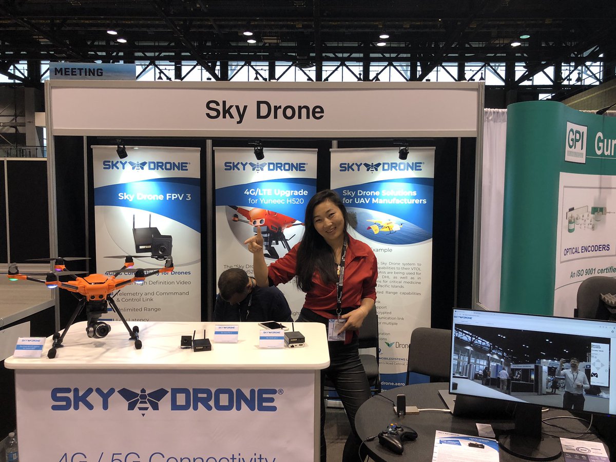 SkyDroneAero's tweet photo. We are ready and set up at the #auvsixpo #drone exhibition in Chicago. Come by our booth #4815 if you’d like to find out more. Doors are open as of now. https://t.co/ZmRH1DTMZ0 #xpo #yuneec #h520 #ThePowerofProgress #unmanned #drones #4G #5G #connectivity #uav #uas #BVLOS #VTOL https://t.co/lOGZ6ngFOu