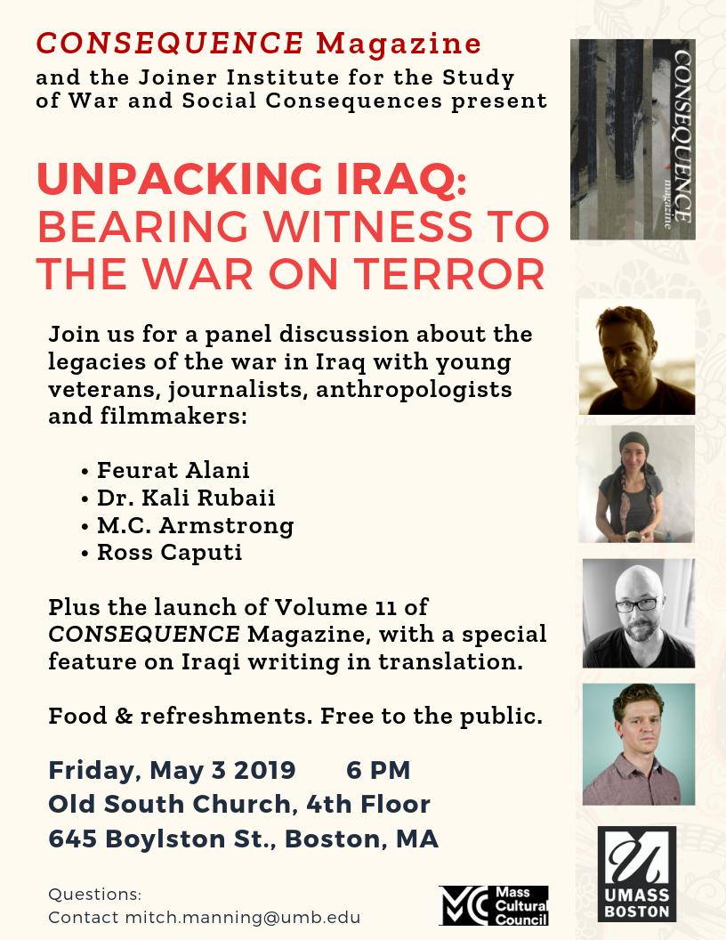 mcarmystrong's tweet photo. In SLOW VIOLENCE, Rob Nixon writes, "Environmentalists routinely face the quandary of how to convert into dramatic form urgent issues that unfold too slowly to qualify as breaking news." #TheBurnPits are one such issue.Looking forward to this discussion on Friday.
#UnpackingIraq https://t.co/6hL38446Mc