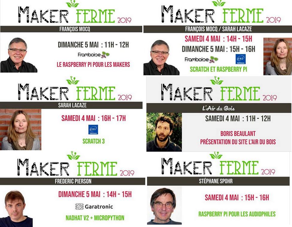 framboise314's tweet photo. Les 4 et 5 mai les #makers sont à la Ferme du #Marault (58 Magny-Cours) pour la #MakerFerme : #démos #expos #conférences.
Maker Ferme organisée par @NNivernais Le Lab Nivernais avec du @Raspberry_Pi dedans ! @framboise314 @slmediation @StephaneSPOHR65 @garatronic @LAirDuBois https://t.co/80DQT4oNyd