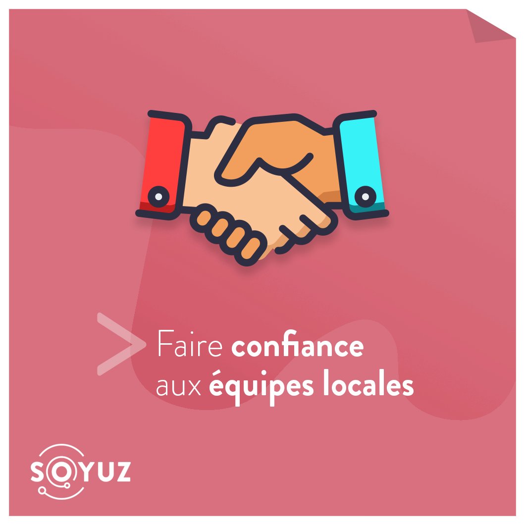 #Marketing #contenus à l'international, Conseil n°5 : 
Faire confiance aux équipes locales et s'appuyer sur leur créativité et leur connaissance du terrain pour enrichir vos contenus. 
#international #Mardiconseil