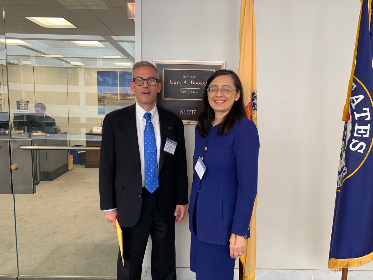 Continuing the advocacy efforts with Dr. LuYao and team #AACIOnTheHill #AACROnTheHill #FundNIH #FundNCI #SKCC #KimmelCancerCenter