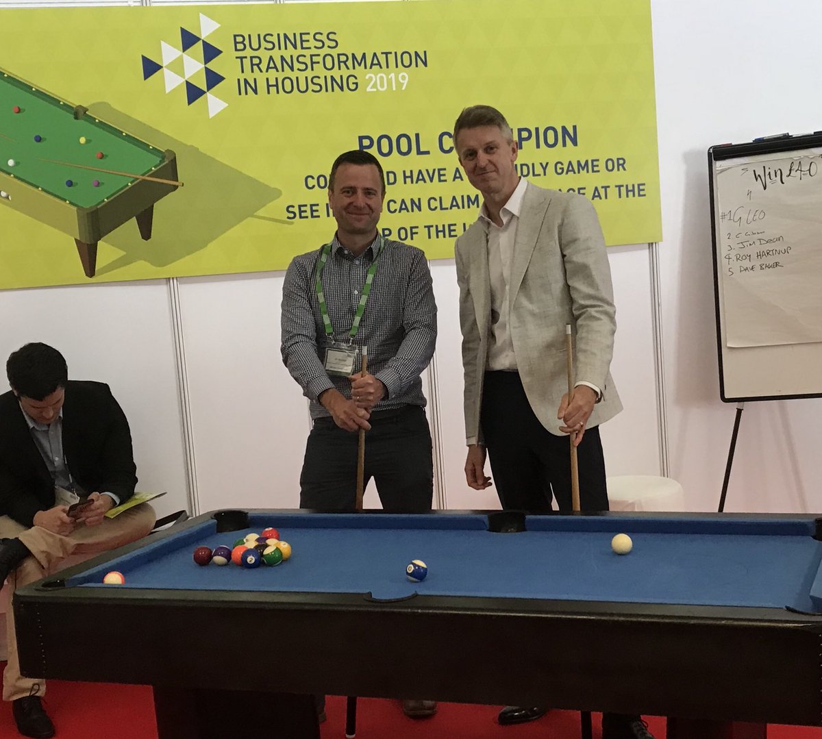 Good fun to be at <a href="/natfedevents/">NHF Events</a> Business Transformation event today talking about the <a href="/yarlingtonhg/">Yarlington Housing</a> journey with my colleague @jimyarlington - lots of great questions and new connections made. Plus time for a game of pool...