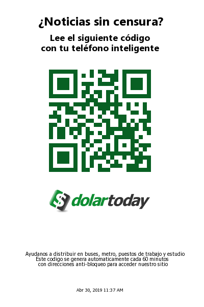 DolarToday's tweet photo. Ayúdanos a romper el cerco mediático. Distribuye en buses, metro y puestos de trabajo #EstamosEnDictadura https://t.co/sfGchL11cZ