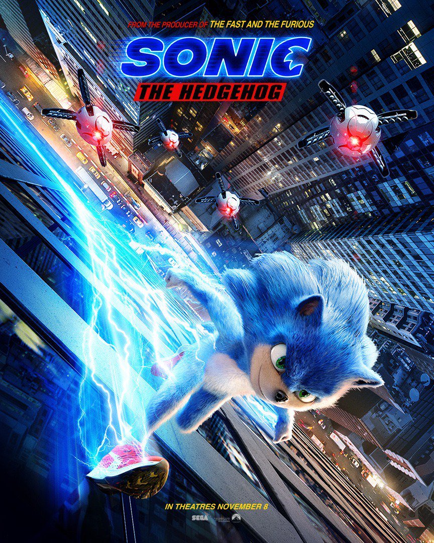 Sonic the Hedgehog movie poster on Paul Gale Network