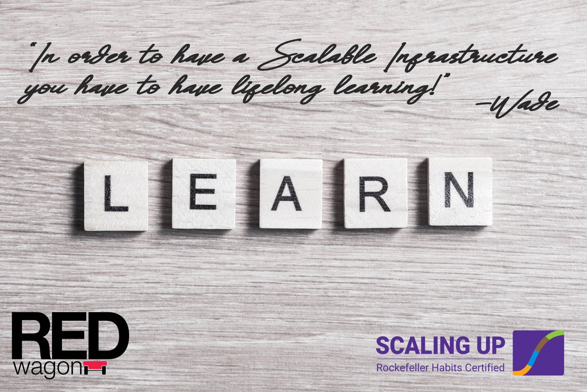 RedWagonAdvisor's tweet image. In order to have a Scalable Infrastructure you must have life long learning!

#scalingup #scaleup #scalableinfrastructure #entrepreneur #ceo #businesscoaching #businessleadership #lifelonglearning #businessgrowth #learnmore #network #wadewyant #redwagonadvisors