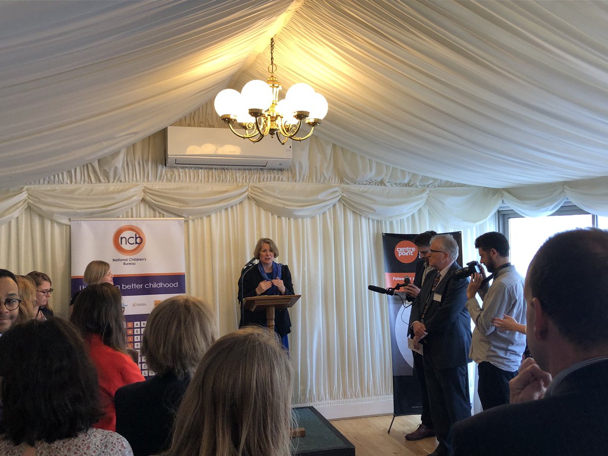CYPMentalHealth's tweet photo. .@vickyford opening up this afternoonβs event and welcoming our cross sector report on 16 & 17 year olds #TransitionTaskforce @childrensociety https://t.co/MWW5aL8JLw