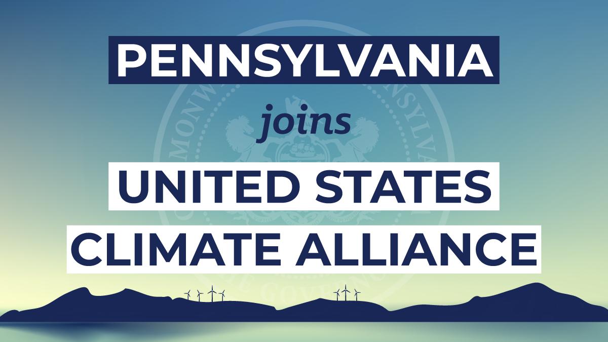 Pennsylvania joins United States Climate Alliance.