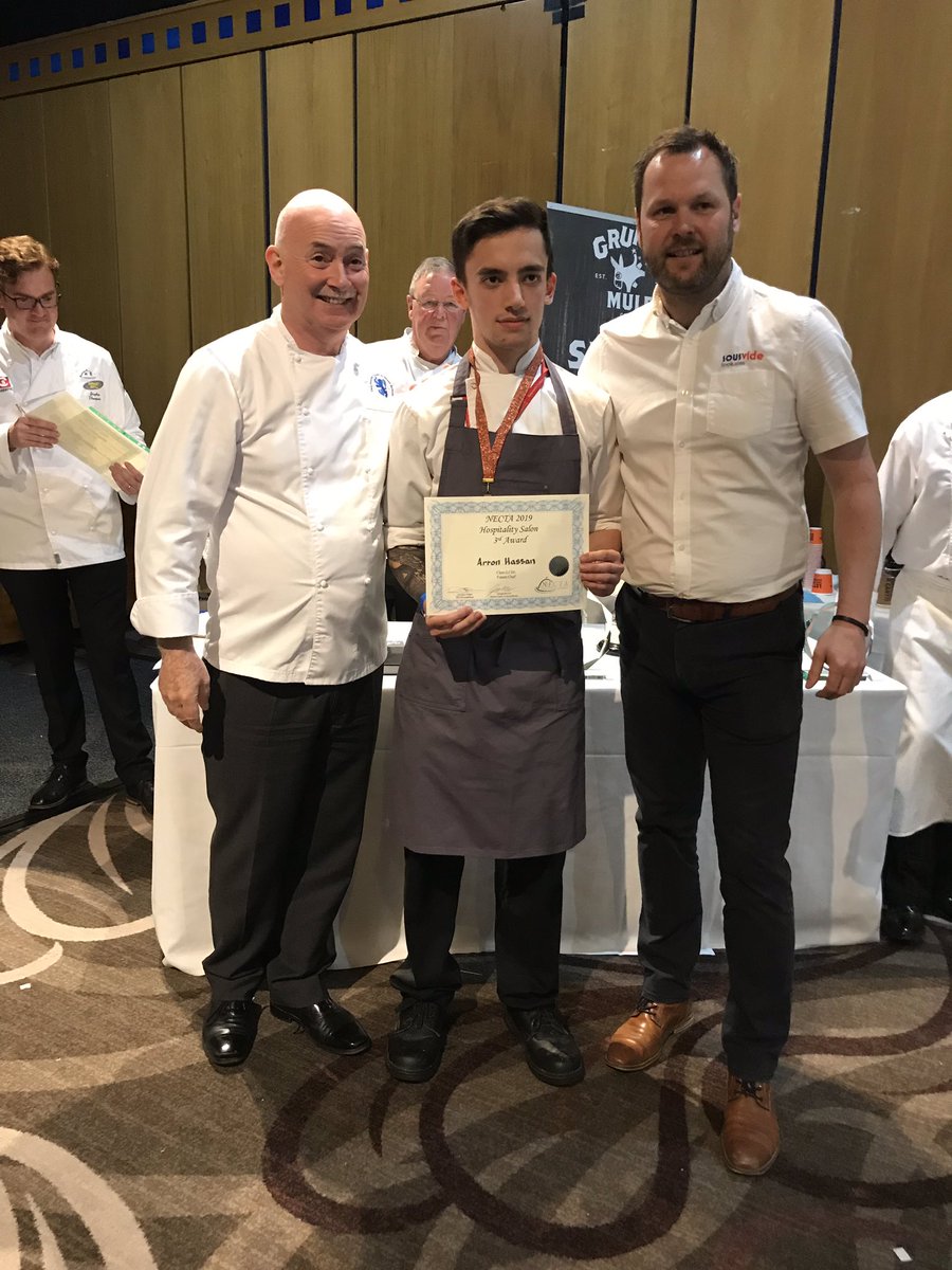 In third place with a bronze medal in this years #nectafuturechef sponsored by <a href="/SousVideTools/">sousvidetools.com</a> is Arron Hassan from <a href="/newcastlecol/">Newcastle College</a>