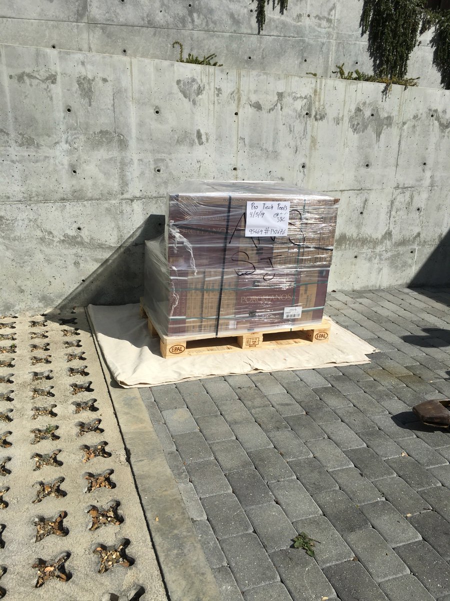 Next Phase...tile delivered!
Gorgeous designer Spanish porcelain tile will compliment this project beautifully. Exciting!