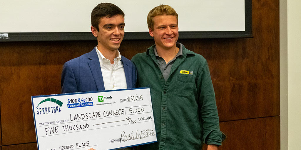 Steve Solimeno '21 (accounting/finance) brought his business proposal for Landscape Connect to Spark Tank 2019 🚜

 Landscape Connect helps landscapers connect better with both their clients and their workers to improve customer relations and operations